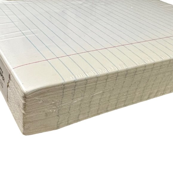 School Smart White Sulphite Essay Paper Red Margin No Hole Punch Paper Ream New - Picture 4 of 4